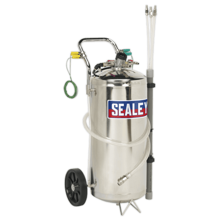 Sealey Air Operated Fuel Drainer 40ltr Stainless Steel Model No-TP200S