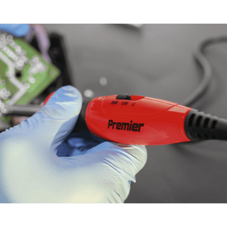Sealey Professional Soldering Iron with Long Life Tip Dual Wattage 15/30W/230V Model No-SD1530