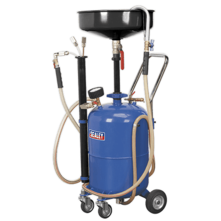 Sealey Mobile Oil Drainer with Probes 35ltr Air Discharge Model No-AK456DX