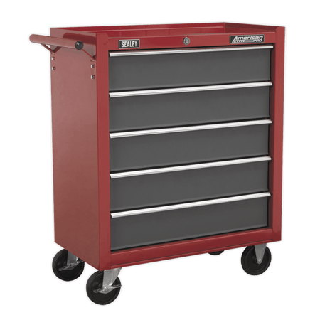 Sealey Topchest & Rollcab Combination 14 Drawer with Ball Bearing Runners - Red/Grey & 239pc Tool Kit Model No-AP2250BBCOMBO