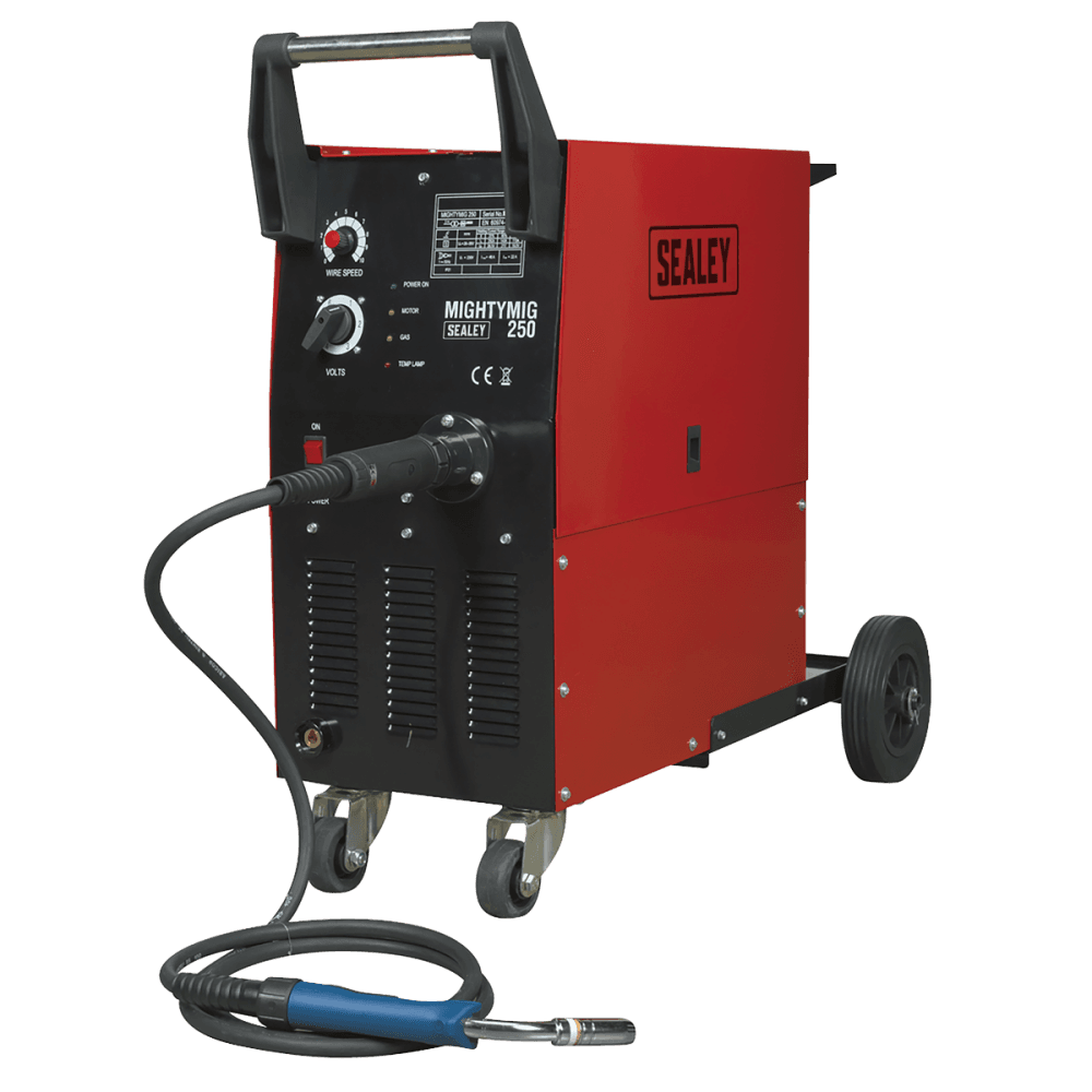Sealey Professional Gas/No-Gas MIG Welder 250Amp with Euro Torch Model No-MIGHTYMIG250