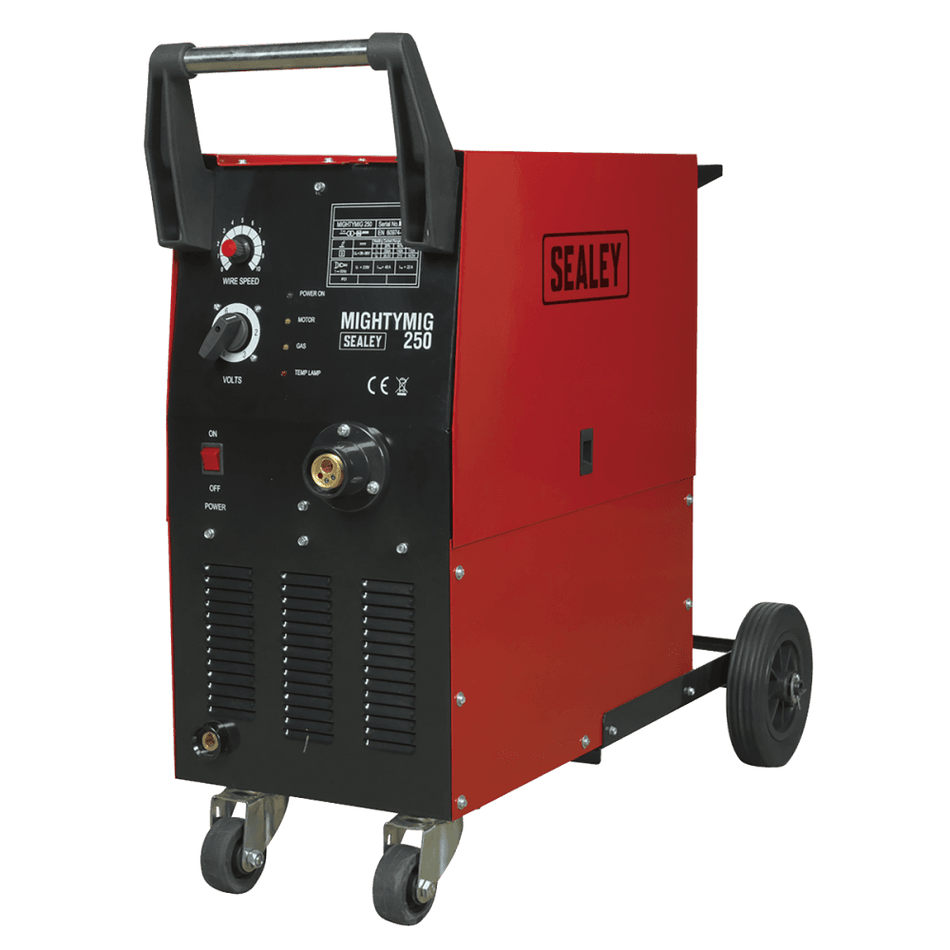 Sealey Professional Gas/No-Gas MIG Welder 250Amp with Euro Torch Model No-MIGHTYMIG250