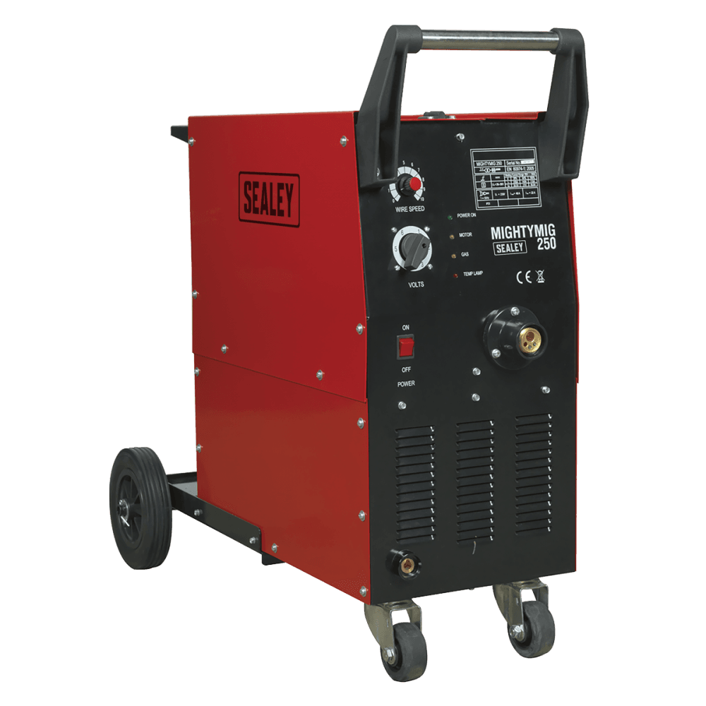 Sealey Professional Gas/No-Gas MIG Welder 250Amp with Euro Torch Model No-MIGHTYMIG250
