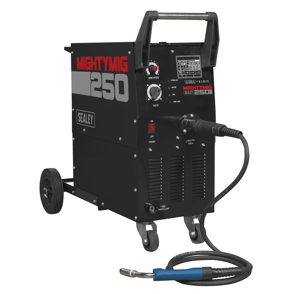 Sealey Professional Gas/No-Gas MIG Welder 250Amp with Euro Torch Model No-MIGHTYMIG250