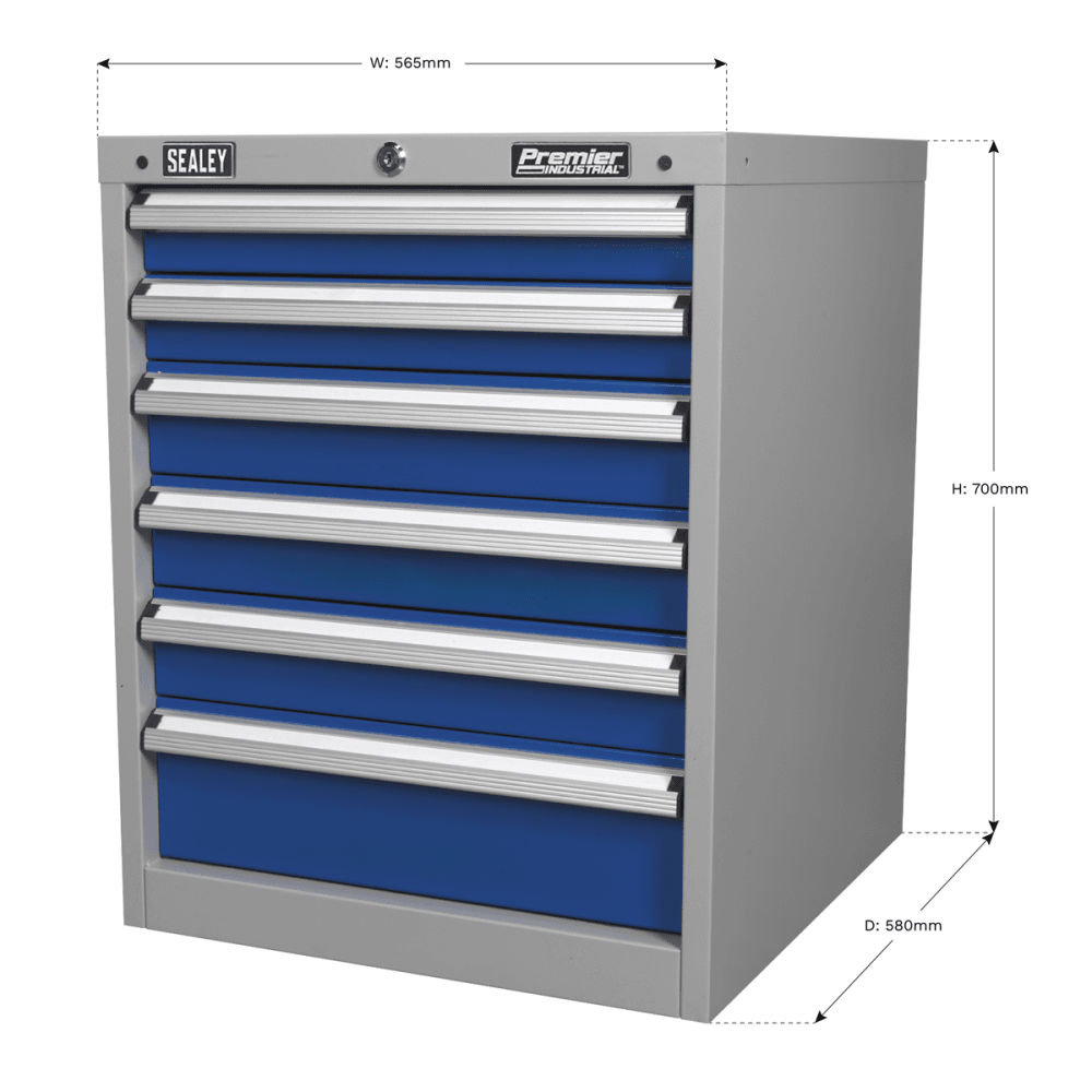 Sealey Cabinet Industrial 6 Drawer Model No-API5656