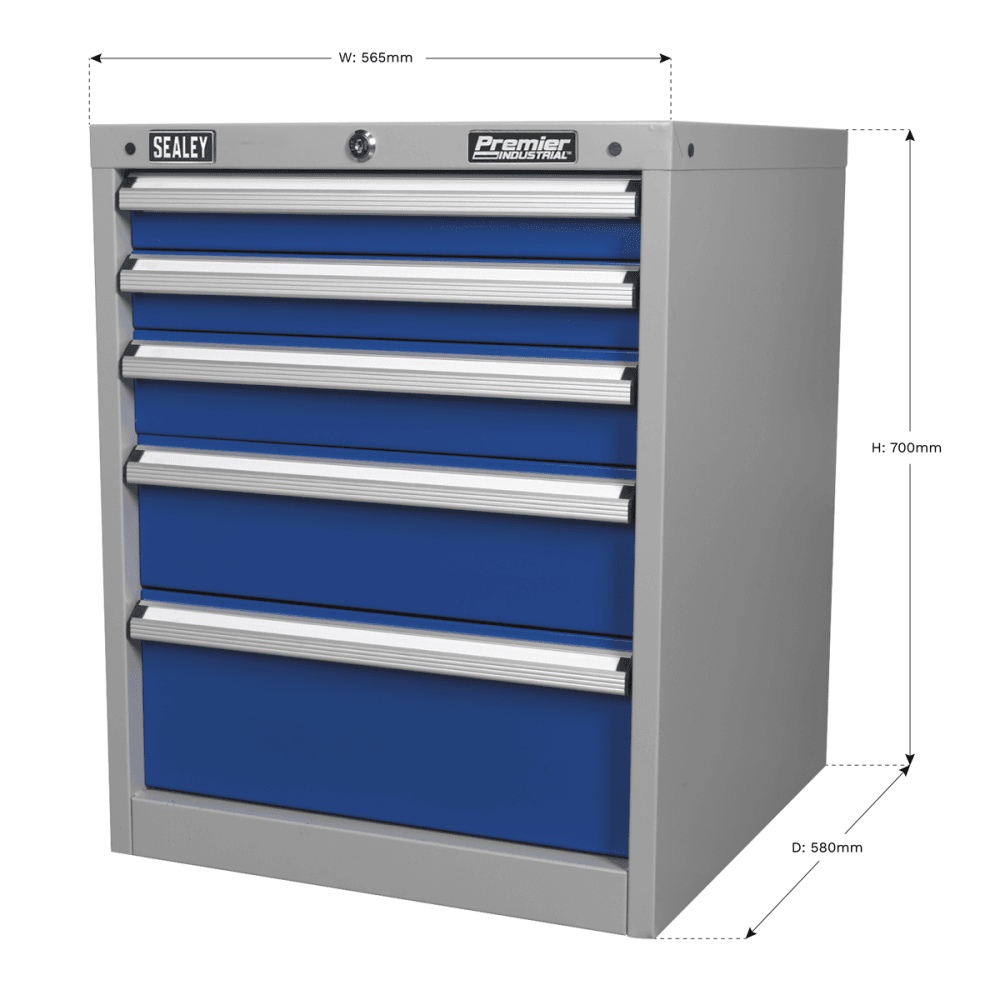 Sealey Cabinet Industrial 5 Drawer Model No-API5655B