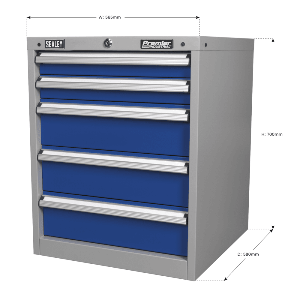 Sealey Cabinet Industrial 5 Drawer Model No-API5655A