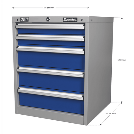 Sealey Cabinet Industrial 5 Drawer Model No-API5655A