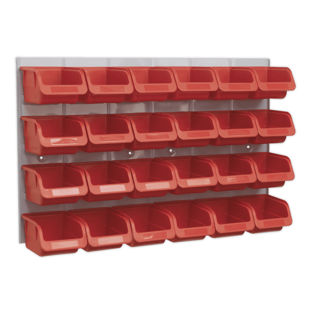 Sealey Bin & Panel Combination 24 Bins - Red Model No-TPS130