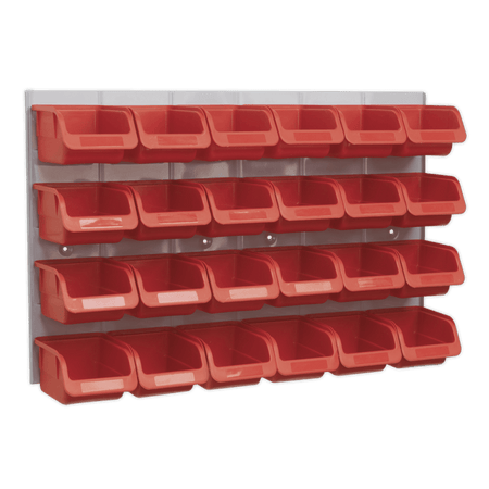 Sealey Bin & Panel Combination 24 Bins - Red Model No-TPS130