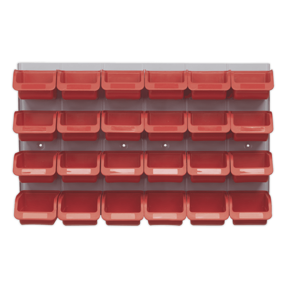 Sealey Bin & Panel Combination 24 Bins - Red Model No-TPS130
