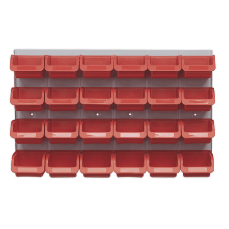 Sealey Bin & Panel Combination 24 Bins - Red Model No-TPS130