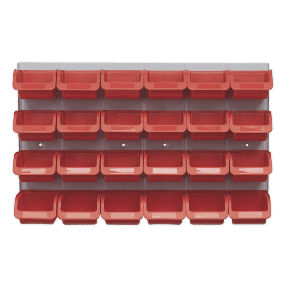 Sealey Bin & Panel Combination 24 Bins - Red Model No-TPS130