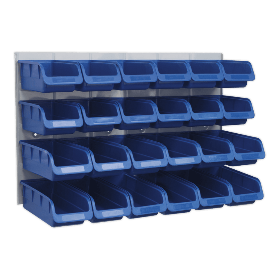 Sealey Bin & Panel Combination 24 Bins - Blue Model No-TPS131