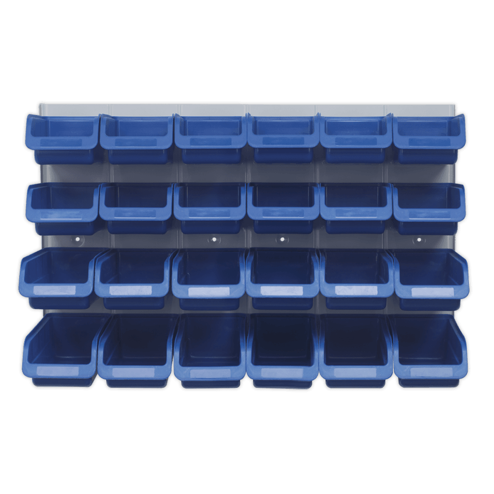 Sealey Bin & Panel Combination 24 Bins - Blue Model No-TPS131