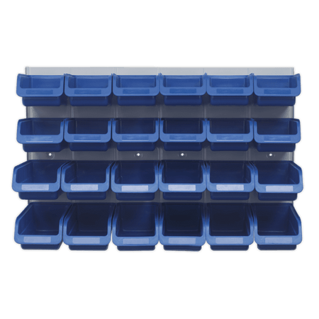Sealey Bin & Panel Combination 24 Bins - Blue Model No-TPS131