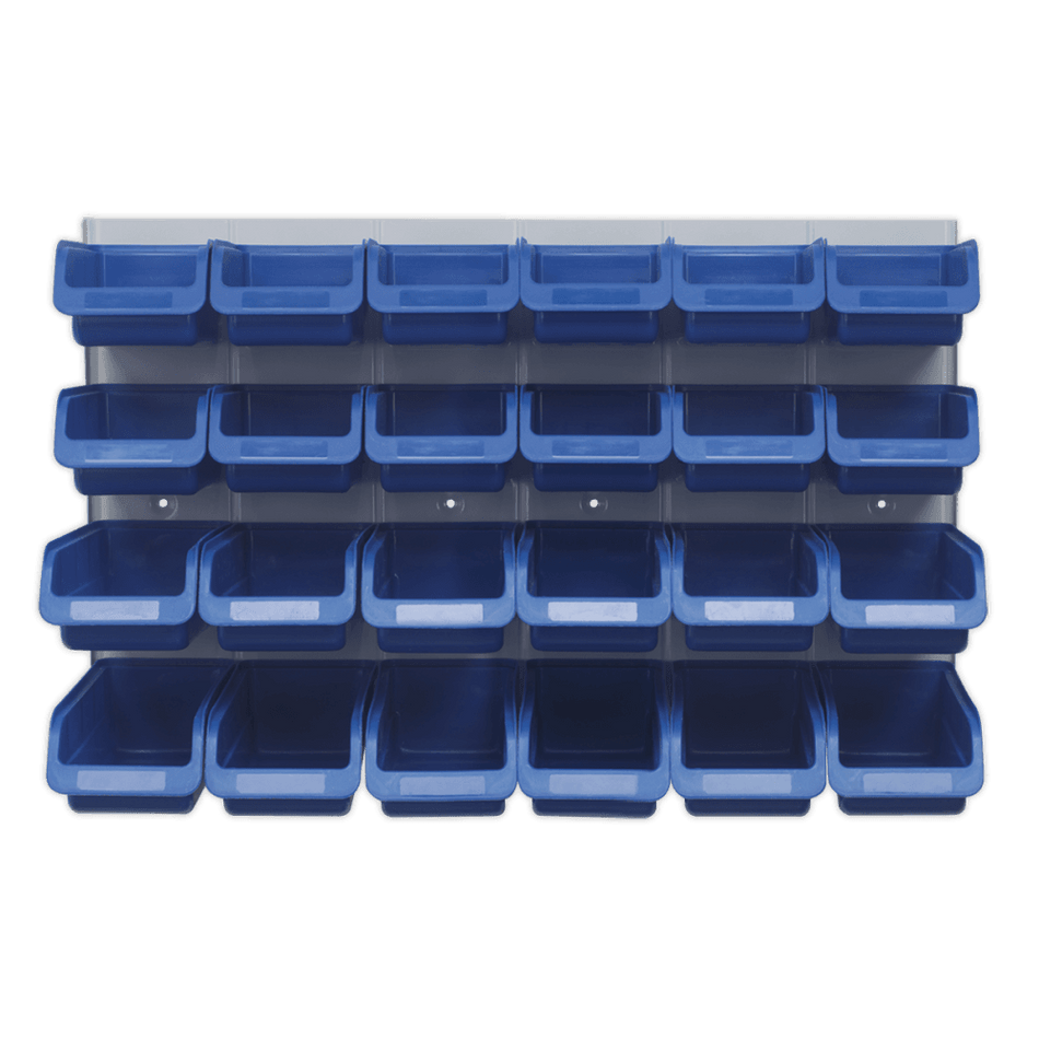 Sealey Bin & Panel Combination 24 Bins - Blue Model No-TPS131