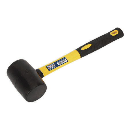 Sealey Rubber Mallet 1lb Fibreglass Shaft Model No-RMB100