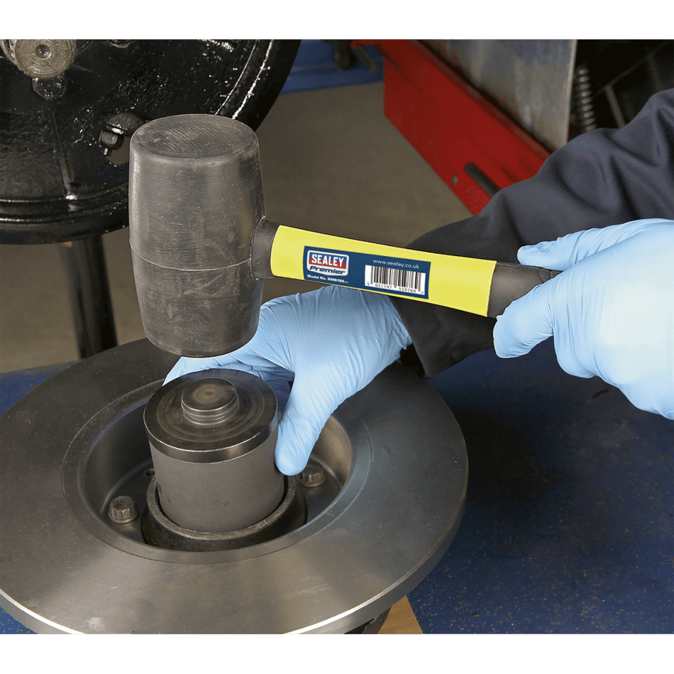 Sealey Rubber Mallet 1.5lb Fibreglass Shaft Model No-RMB150