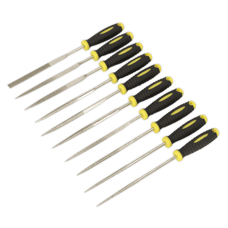 Sealey Diamond Needle File Set 10pc 100mm Model No-S0896