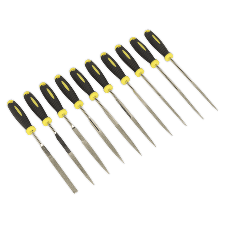 Sealey Diamond Needle File Set 10pc 100mm Model No-S0896