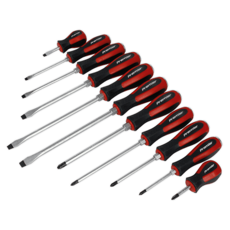 Sealey Screwdriver Set 11pc Hammer-Thru Model No-AK4933