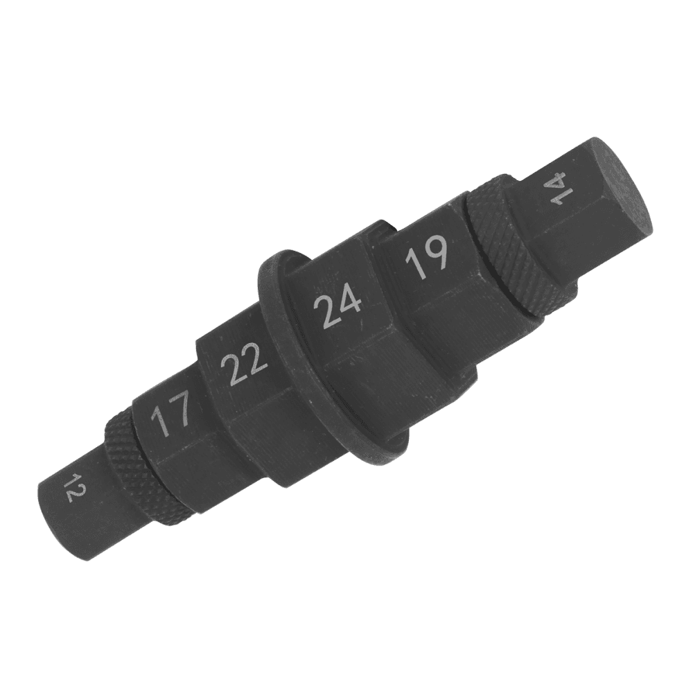 Sealey Motorcycle Spindle Tool 17, 19, 22 & 24mm Model No-MS008