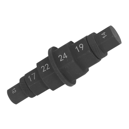 Sealey Motorcycle Spindle Tool 17, 19, 22 & 24mm Model No-MS008