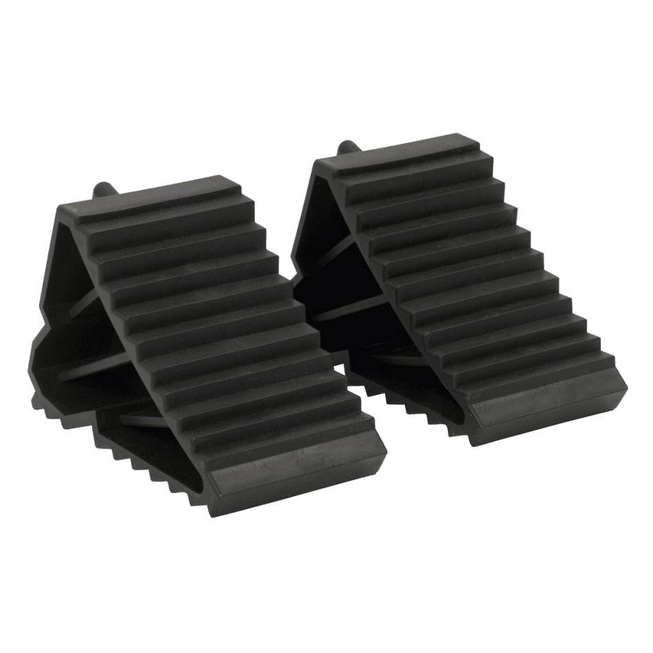 Sealey Composite Wheel Chocks 0.3kg - Pair Model No-WC09