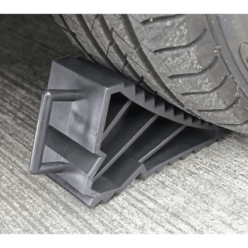 Sealey Composite Wheel Chocks 0.3kg - Pair Model No-WC09