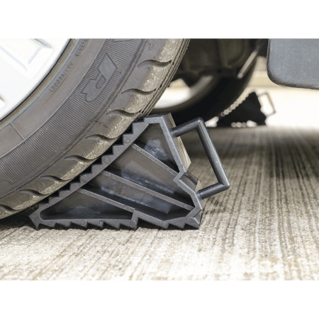 Sealey Composite Wheel Chocks 0.3kg - Pair Model No-WC09