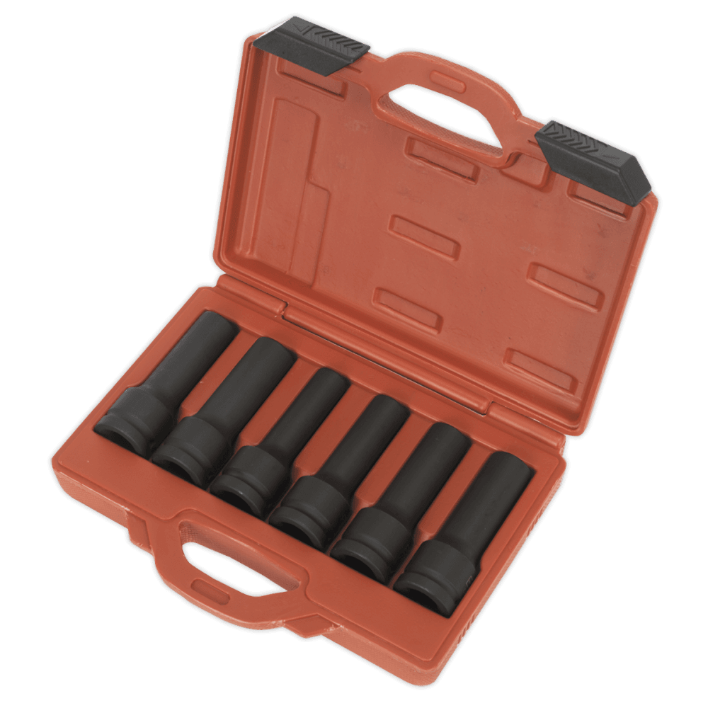 Sealey Impact 12-Point & TRX-Star Female Deep Socket Set 6pc 3/4"Sq Drive Model No-SX099