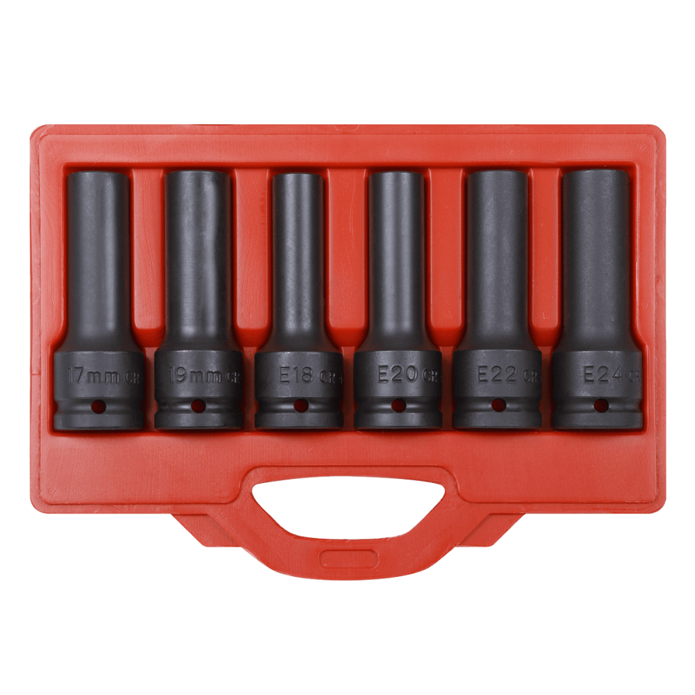 Sealey Impact 12-Point & TRX-Star Female Deep Socket Set 6pc 3/4"Sq Drive Model No-SX099