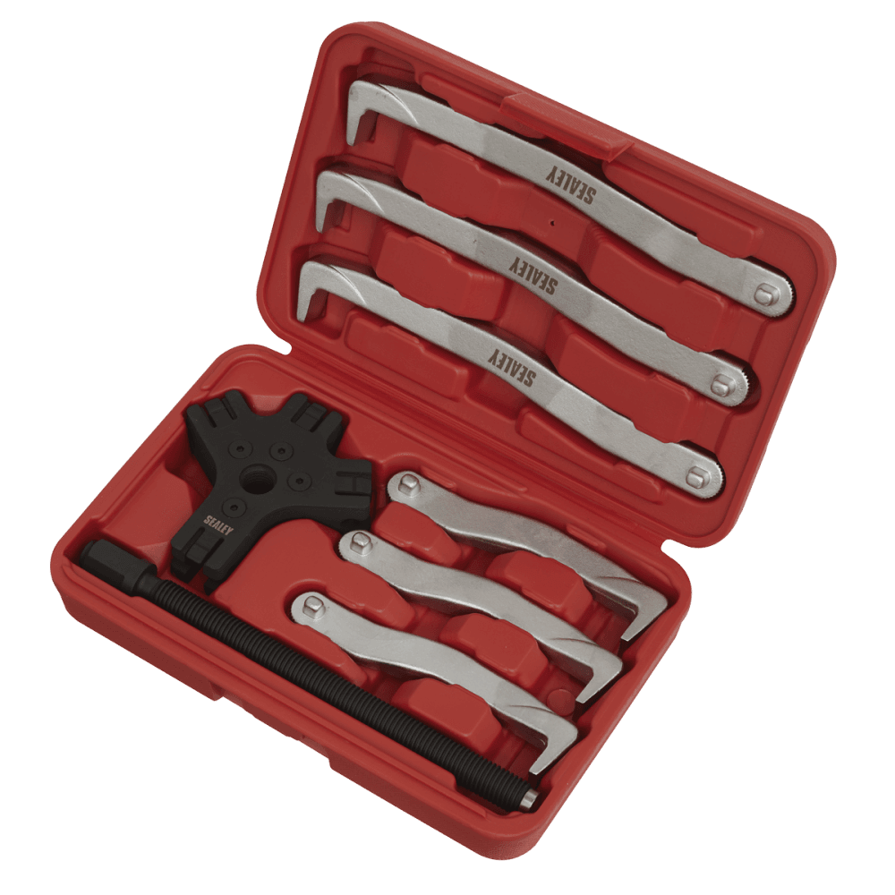 Sealey Fast Action Twin/Triple Leg Reversible Puller Set 8pc 150 & 220mm Model No-VS83