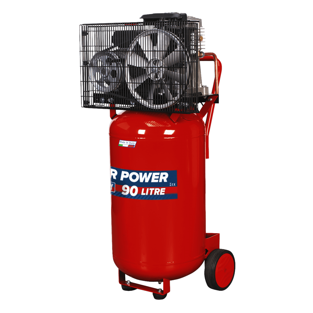 Sealey Compressor 90ltr Vertical Belt Drive 3hp Model No-SAC1903B
