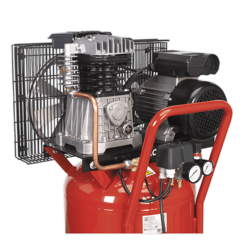 Sealey Compressor 90ltr Vertical Belt Drive 3hp Model No-SAC1903B