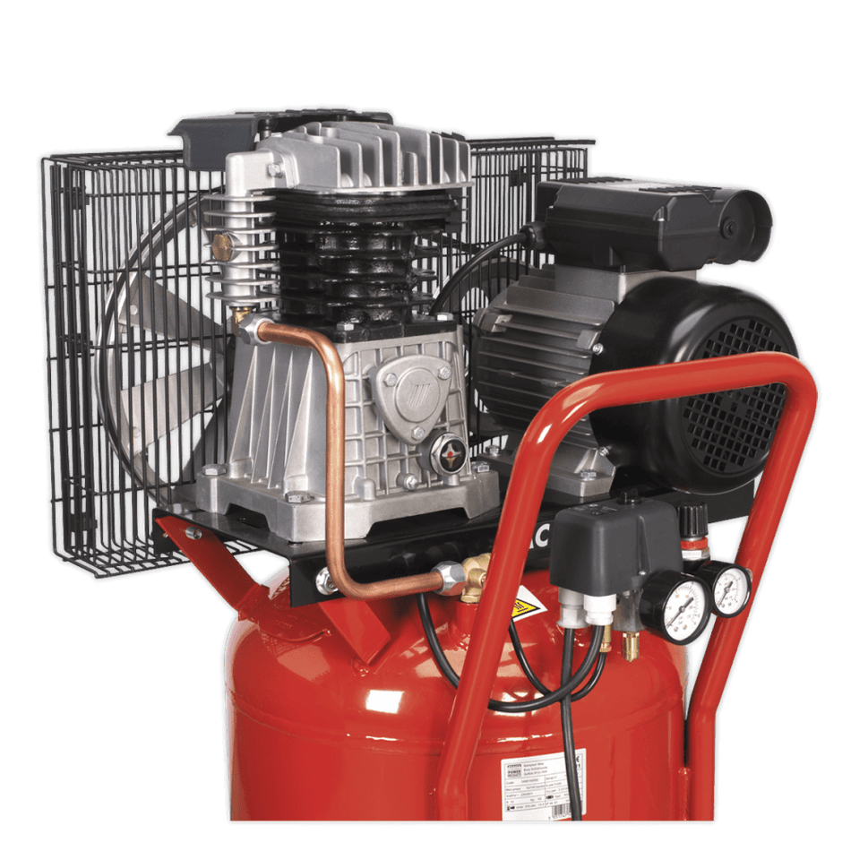 Sealey Compressor 90ltr Vertical Belt Drive 3hp Model No-SAC1903B