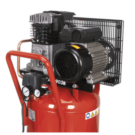 Sealey Compressor 90ltr Vertical Belt Drive 3hp Model No-SAC1903B
