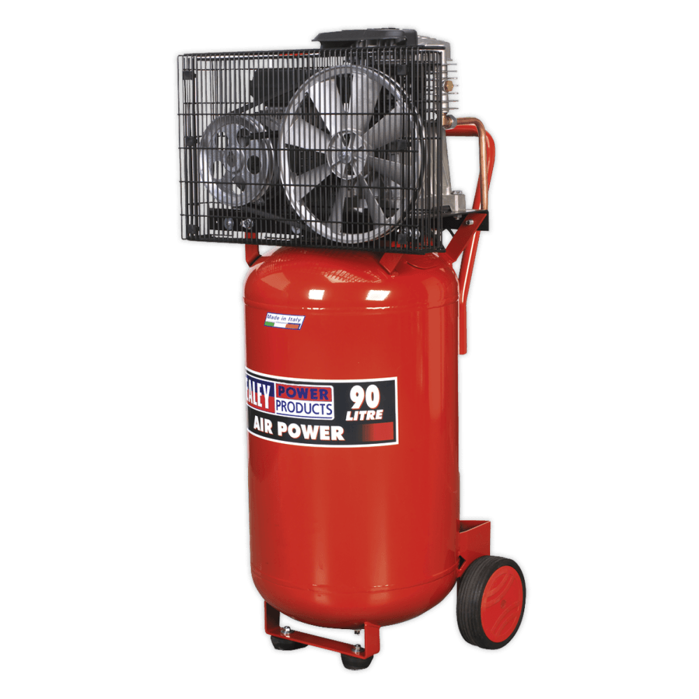 Sealey Compressor 90ltr Vertical Belt Drive 3hp Model No-SAC1903B