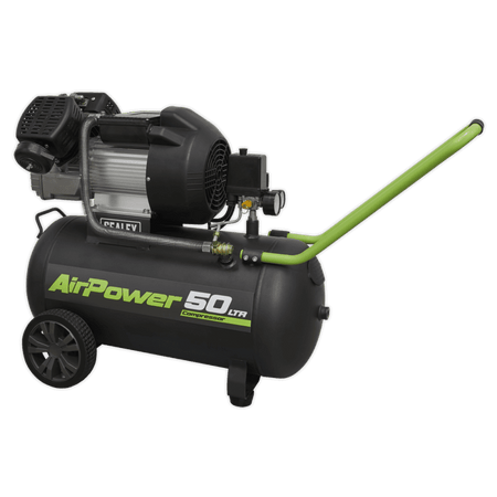 Sealey Compressor 50ltr V-Twin Direct Drive 3hp Model No-SAC5030VE