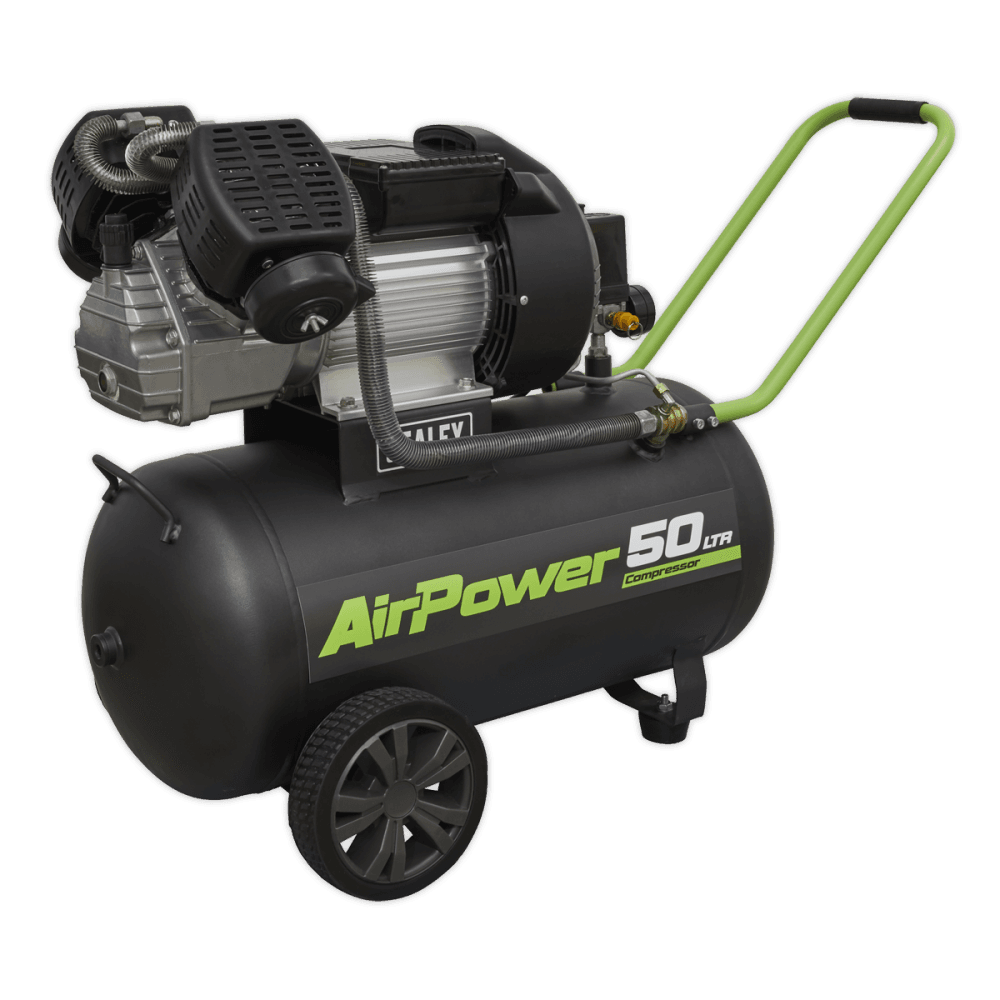 Sealey Compressor 50ltr V-Twin Direct Drive 3hp Model No-SAC5030VE