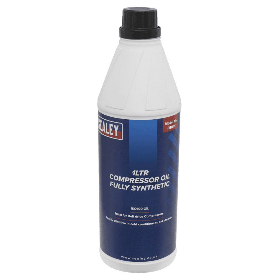 Sealey Compressor Oil Fully Synthetic 1ltr Model No-FSO1S