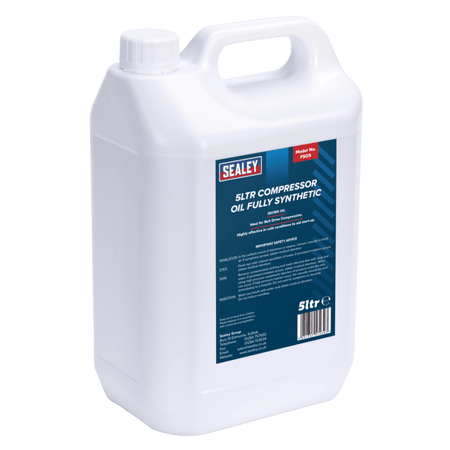 Sealey Compressor Oil Fully Synthetic 5ltr Model No-FSO5
