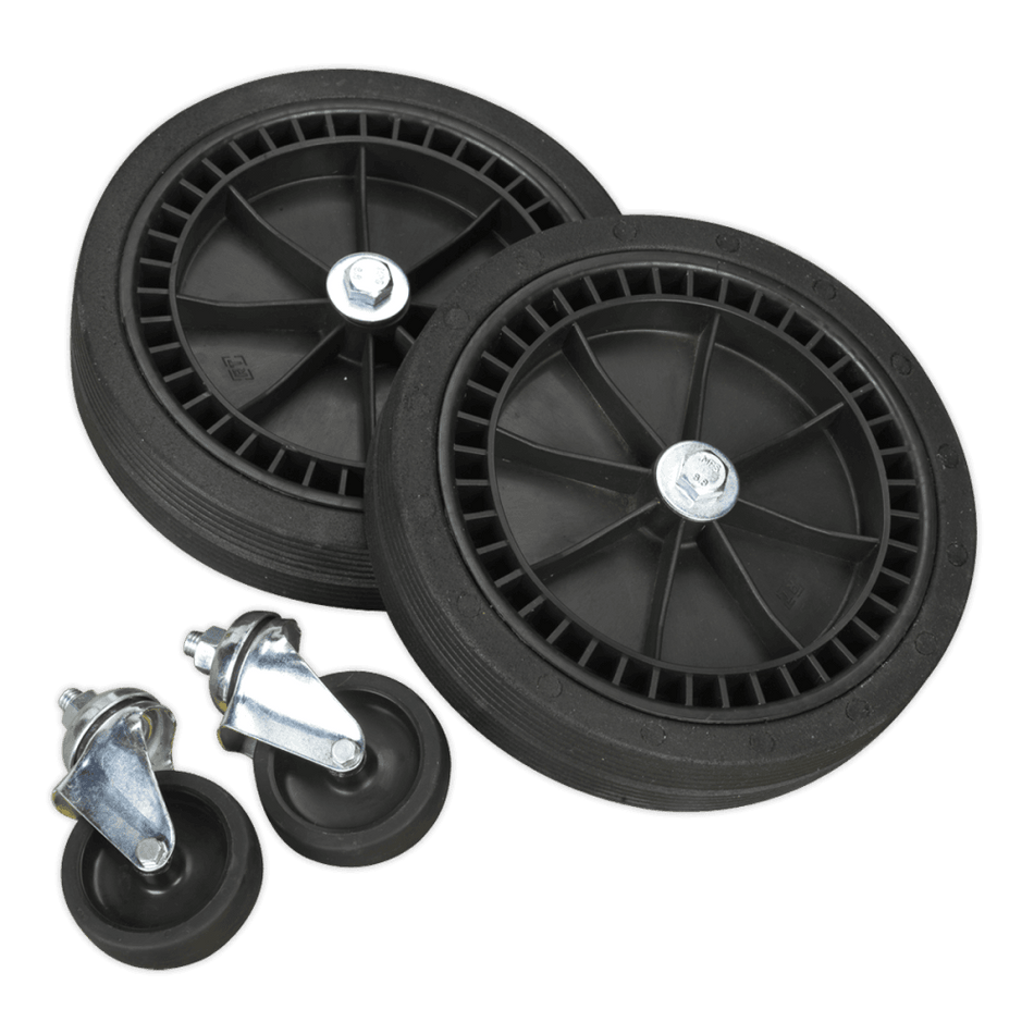 Sealey Wheel Kit for Fixed Compressors - 2 Castors & 2 Fixed Wheels Model No-COMPKIT5