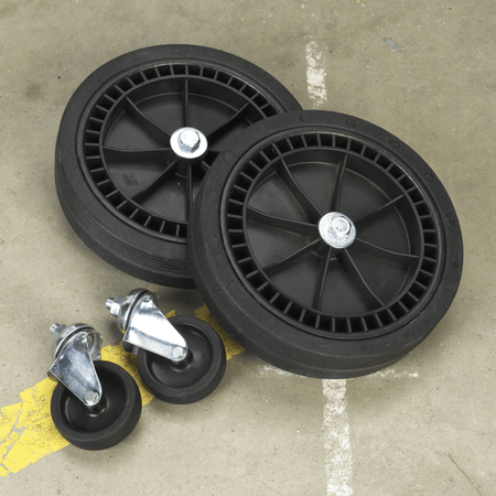 Sealey Wheel Kit for Fixed Compressors - 2 Castors & 2 Fixed Wheels Model No-COMPKIT5
