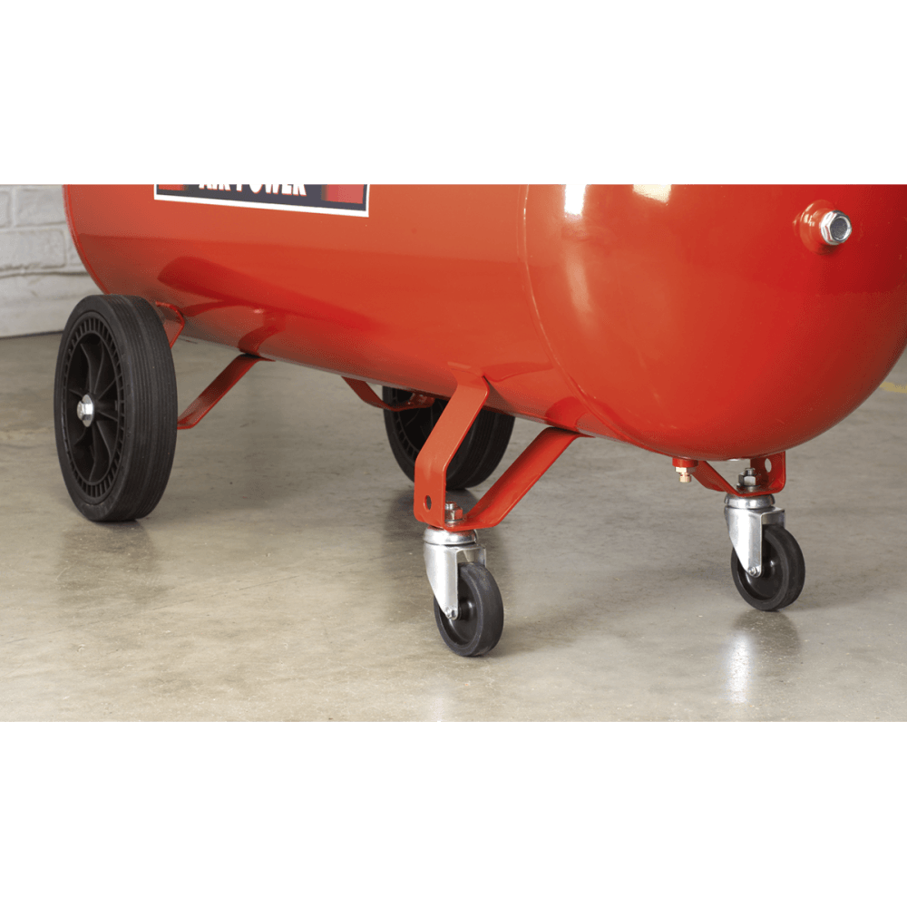 Sealey Wheel Kit for Fixed Compressors - 2 Castors & 2 Fixed Wheels Model No-COMPKIT5