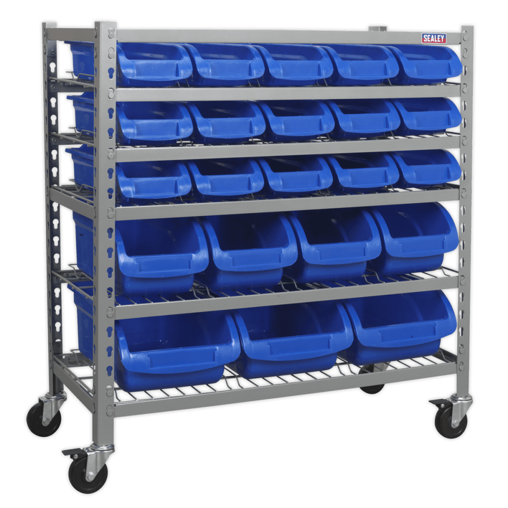 Sealey Mobile Bin Storage System 22 Bins Model No-TPS22
