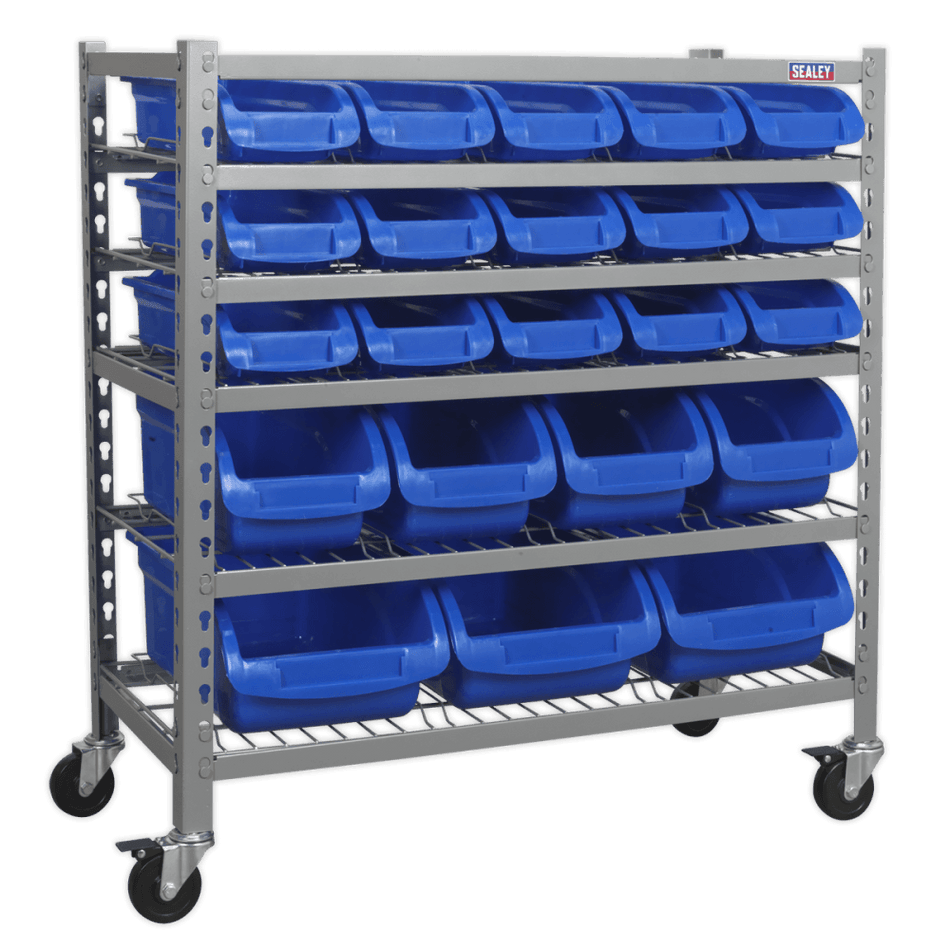 Sealey Mobile Bin Storage System 22 Bins Model No-TPS22