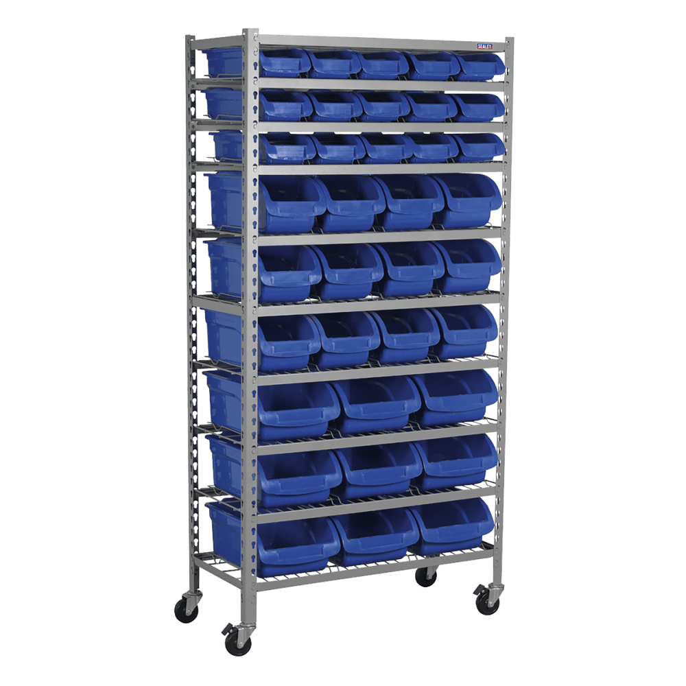 Sealey Mobile Bin Storage System 36 Bins Model No-TPS36