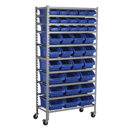 Sealey Mobile Bin Storage System 36 Bins Model No-TPS36
